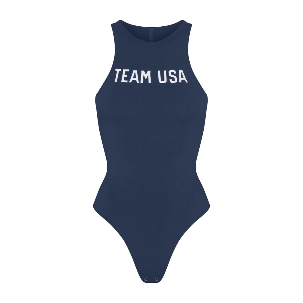 Skims  x Team USA Olympics Navy Bodysuit Size S NWT